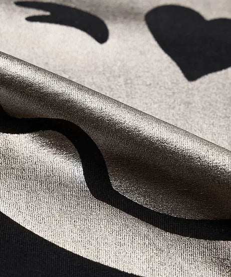 Smiley Glitter Getter Women Oversized T-Shirts