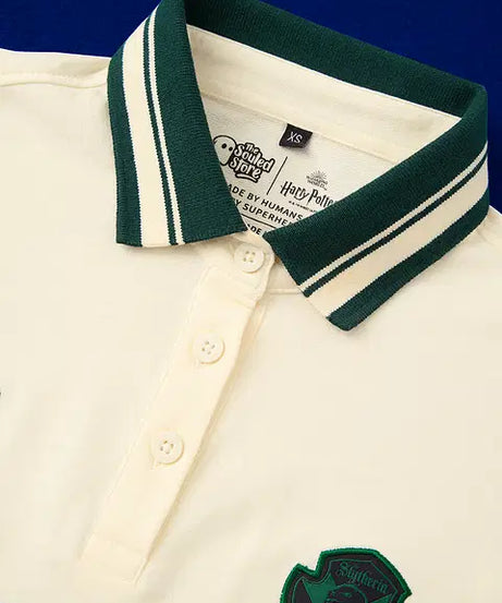 Slytherin Prefect Women Cropped Rugby Polos