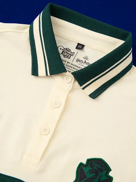 Slytherin Prefect Women Cropped Rugby Polos