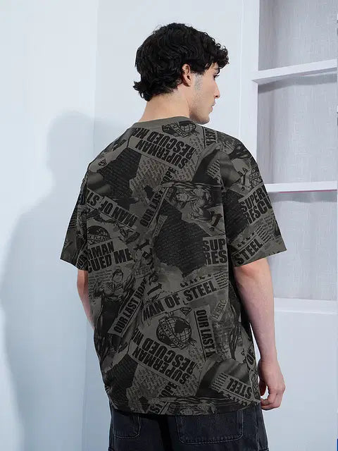 Superman In The News Oversized T-Shirts