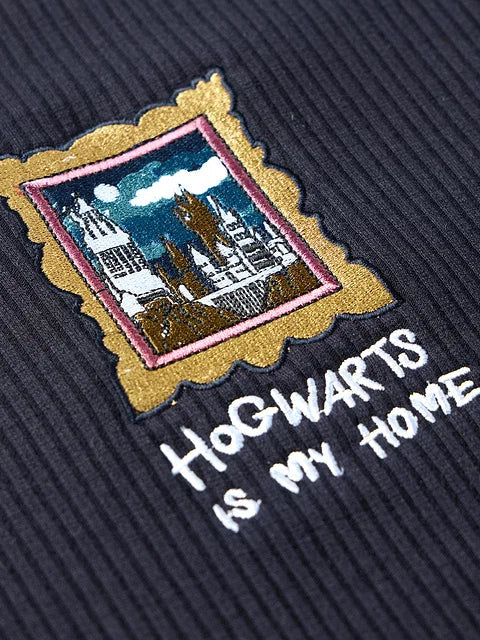 Harry Potter Hogwarts Home Women Relaxed Fit T-Shirts