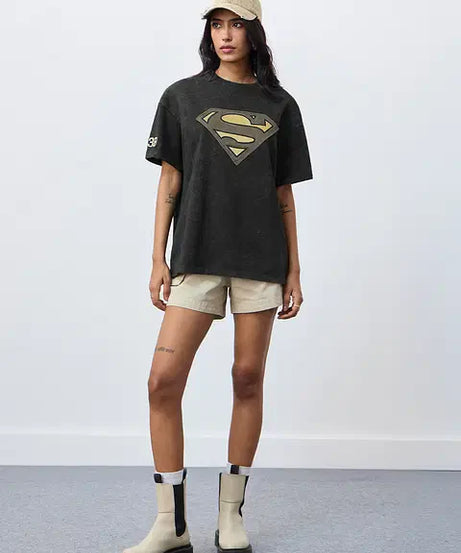 Supergirl Vintage Women Oversized T-Shirts