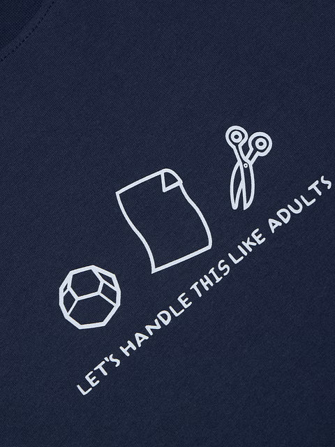 Handle Like Adults Men Relaxed Fit T-Shirts