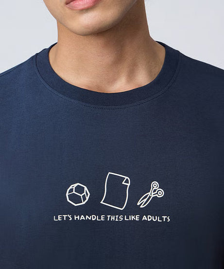 Handle Like Adults Men Relaxed Fit T-Shirts