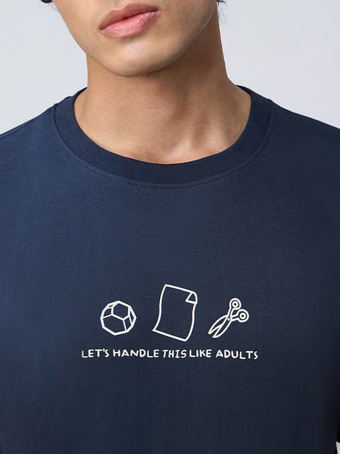 Handle Like Adults Men Relaxed Fit T-Shirts