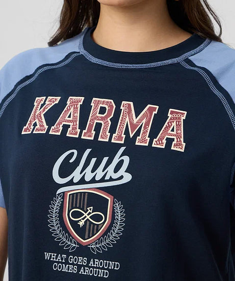 Karma Club Women Relaxed Fit T-Shirts
