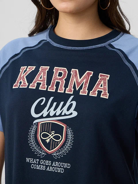 Karma Club Women Relaxed Fit T-Shirts