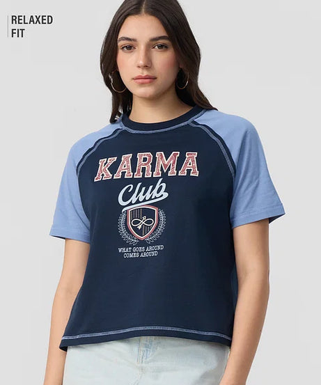 Karma Club Women Relaxed Fit T-Shirts
