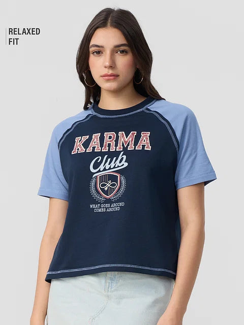 Karma Club Women Relaxed Fit T-Shirts