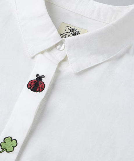 Lady Luck Cotton Linen Women Boyfriend Shirts