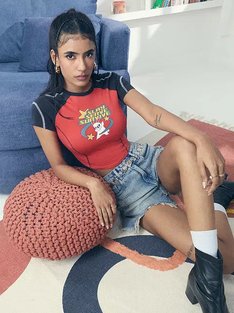 Baby Tee Women Cropped Tops