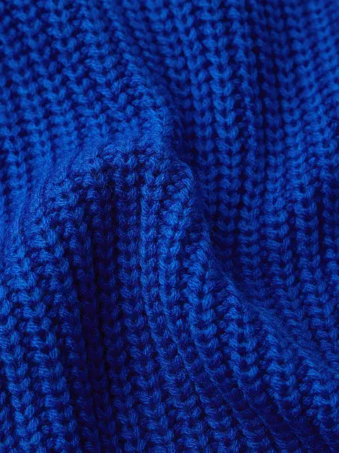 Royal Blue Women Oversized Sweaters