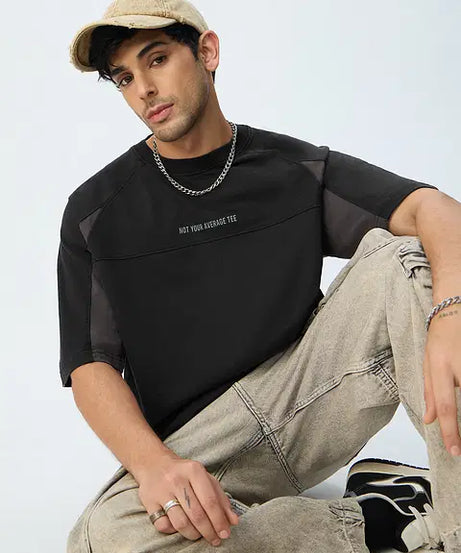 Colourblock Not Your Average Tee Super Oversized T-Shirts