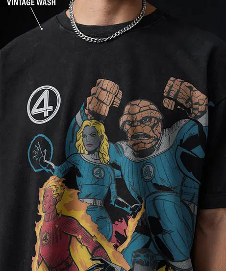 Fantastic Four: Cosmic Clash Oversized T-Shirts