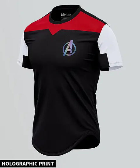 Avengers Logo Drop Cut T-Shirts