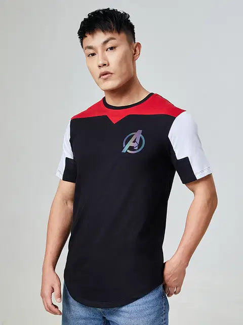 Avengers Logo Drop Cut T-Shirts