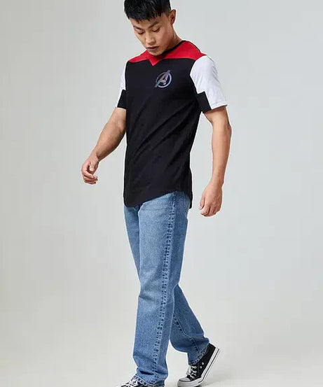 Avengers Logo Drop Cut T-Shirts