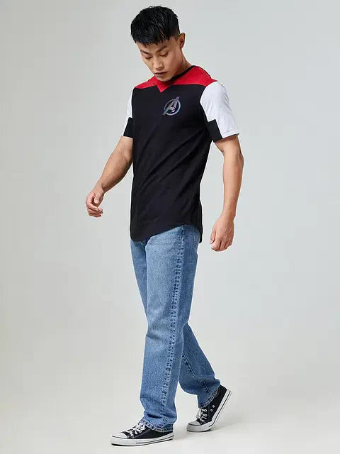 Avengers Logo Drop Cut T-Shirts