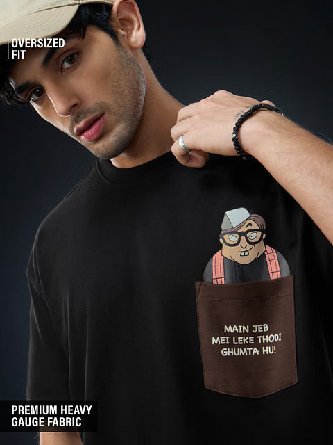 Phir Hera Pheri Kachra Seth Oversized T-Shirts