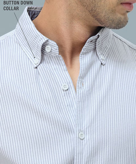 Oxford Stripes Ice Blue Shirts