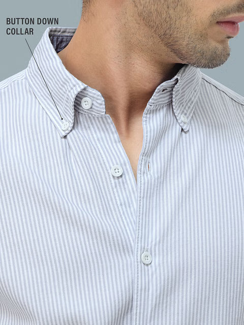 Oxford Stripes Ice Blue Shirts