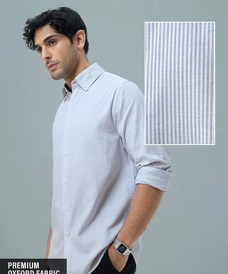 Oxford Stripes Ice Blue Shirts