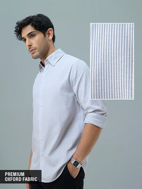Oxford Stripes Ice Blue Shirts
