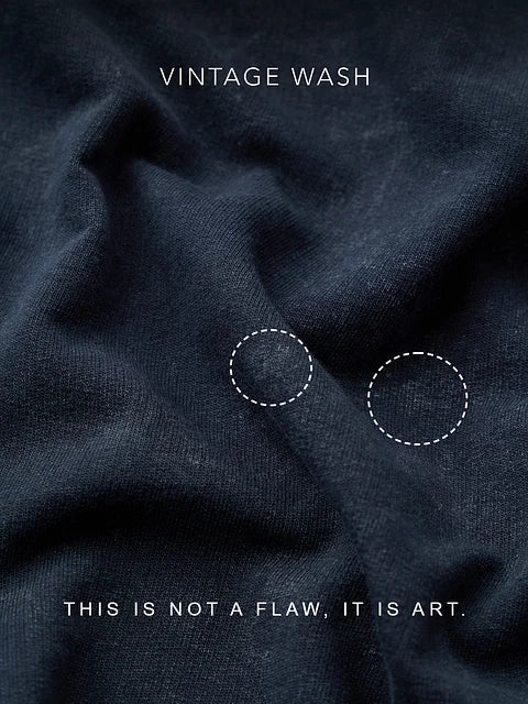 Souled Originals Washed Navy Women Oversized T-Shirts