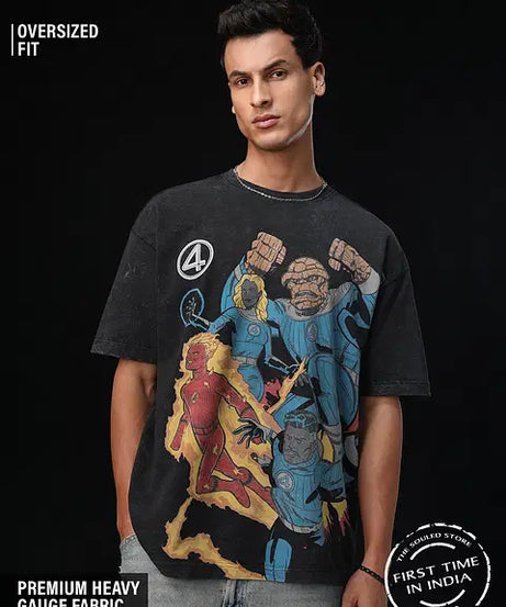 Fantastic Four: Cosmic Clash Oversized T-Shirts