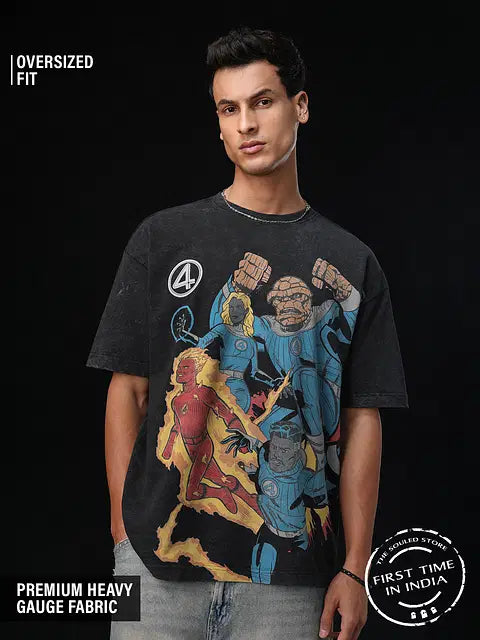 Fantastic Four: Cosmic Clash Oversized T-Shirts