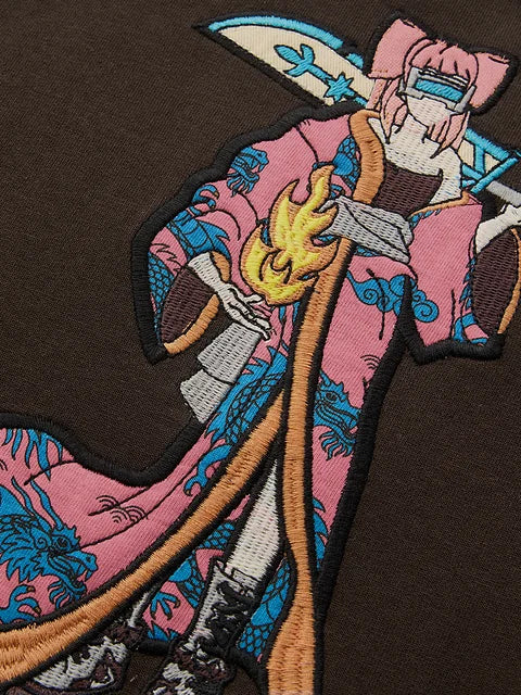 Oversized T-Shirt Ukiyo-E Geisha Women