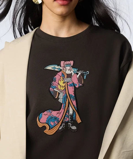 Oversized T-Shirt Ukiyo-E Geisha Women