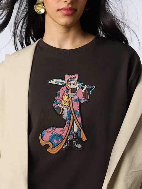 Oversized T-Shirt Ukiyo-E Geisha Women