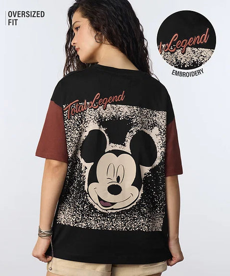 Mickey Mouse Total Legend Women Oversized T-Shirts