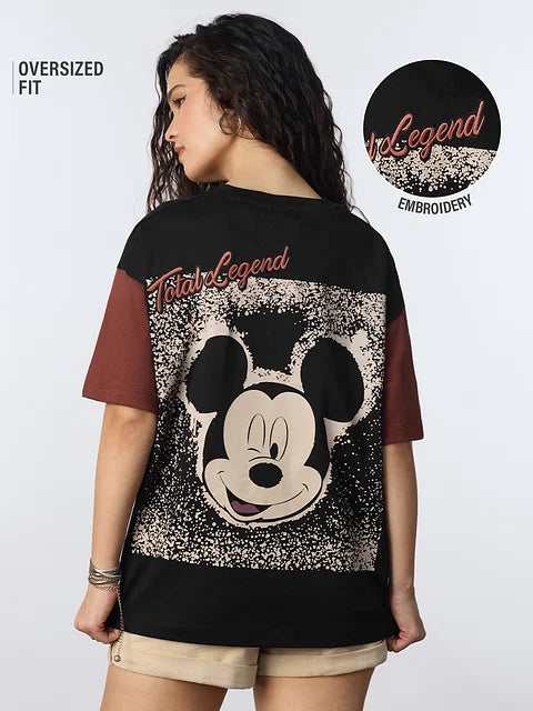 Mickey Mouse Total Legend Women Oversized T-Shirts