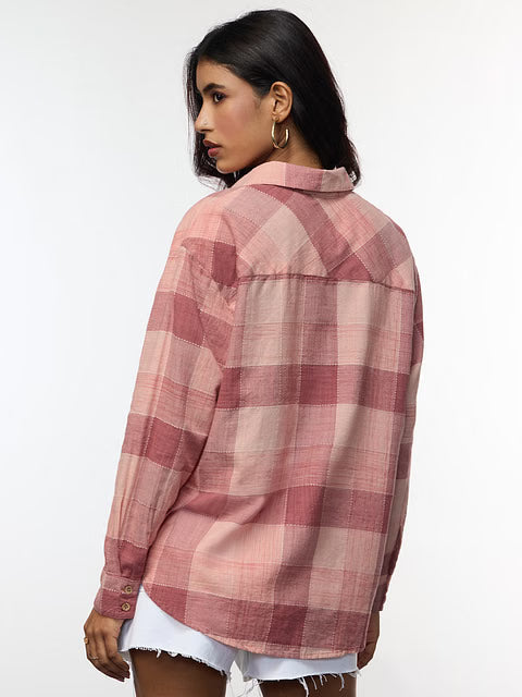 Plaid Allure Women Boyfriend Shirts