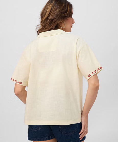 Cotton Linen Kimchi Women Holiday Shirts