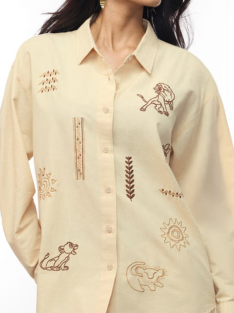 Lion King Elements Women Boyfriend Shirts