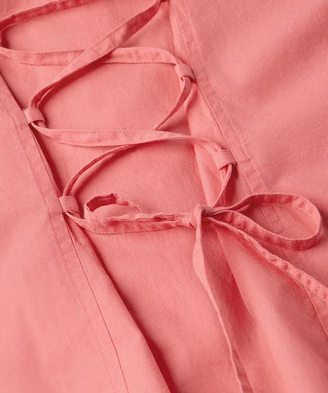 Back Tie-Up Coral Women Shirts