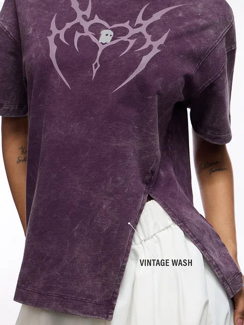 Gothic Heart Women Oversized T-Shirts