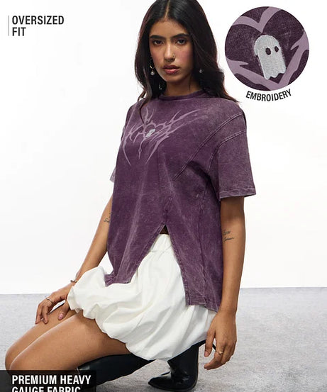 Gothic Heart Women Oversized T-Shirts