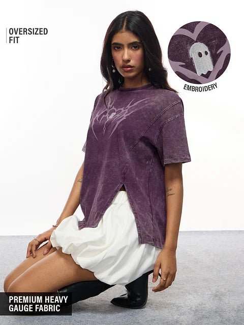 Gothic Heart Women Oversized T-Shirts