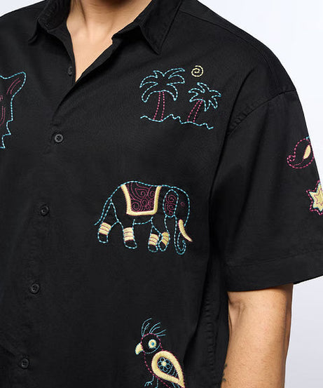 Tropic Tails Oversized Shirts