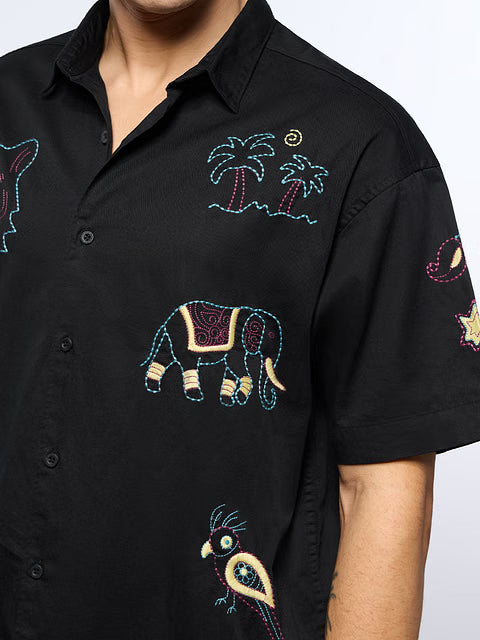 Tropic Tails Oversized Shirts