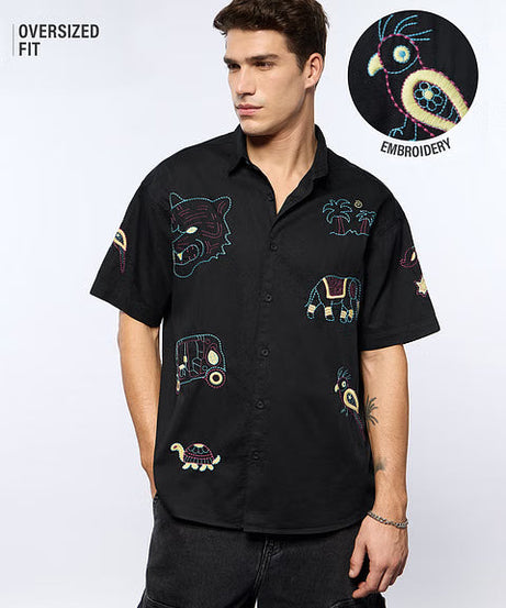 Tropic Tails Oversized Shirts