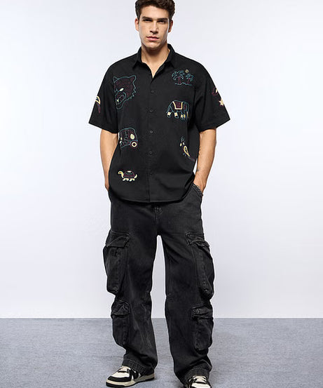 Tropic Tails Oversized Shirts