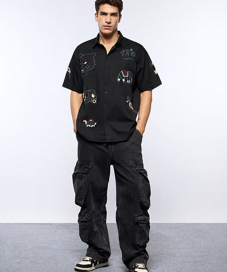 Tropic Tails Oversized Shirts