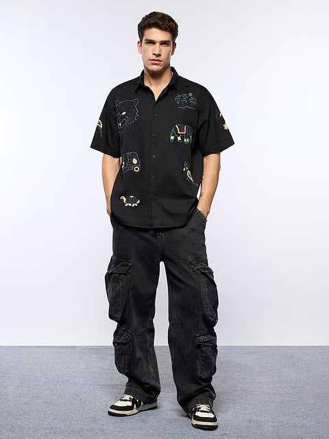 Tropic Tails Oversized Shirts