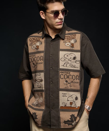 Peanuts Retro Cotton Linen Shirts