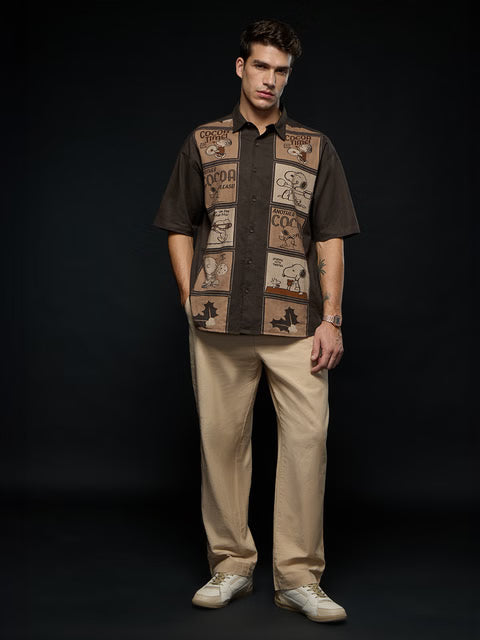 Peanuts Retro Cotton Linen Shirts